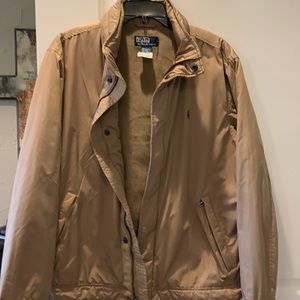 Ralph Lauren coat fully lined Khaki large like new